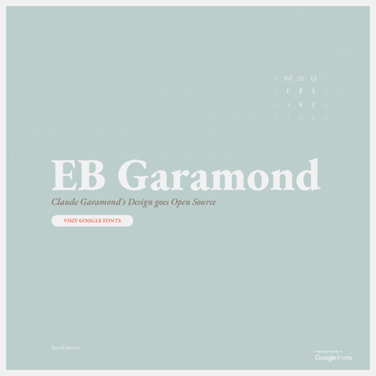 EB Garamond website