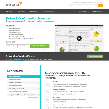 Network Configuration Management Software | SolarWinds