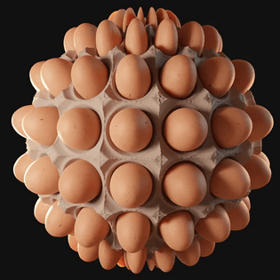 Egg carton shader
