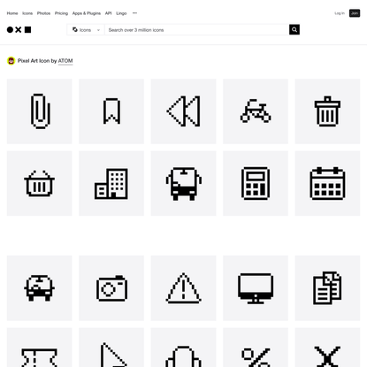 Pixel Art Icon Icon Collection by ATOM | Noun Project