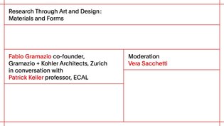 ECAL Research Day 2017: Fabio Gramazio - co-founder, Gramazio + Kohler Architects, Zurich