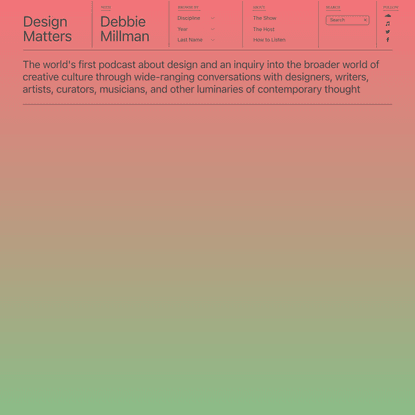 Debbie Millman | Design Matters