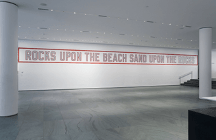 Lawrence Weiner ROCKS UPON THE BEACH SAND UPON THE ROCKS 1988
