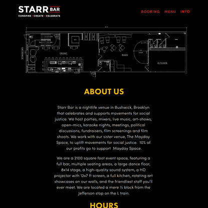 About Us — Starr Bar