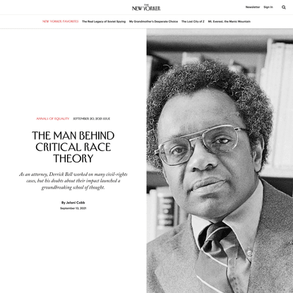The Man Behind Critical Race Theory | The New Yorker