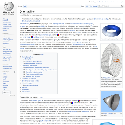 Orientability - Wikipedia