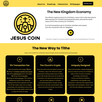 Jesus Coin – Christian Cryptocurrency