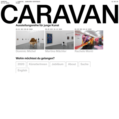 «Ausstellungsreihe für junge Kunst» – Caravan, Aargauer Kunsthaus