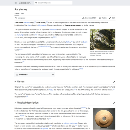 Rai stones - Wikipedia