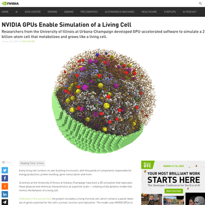 NVIDIA GPUs Enable Simulation of a Living Cell | NVIDIA Blog