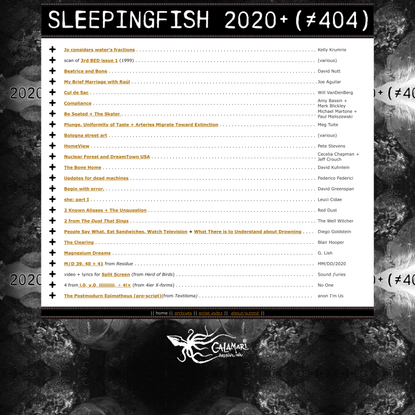Sleepingfish 2020+ (≠ 404)