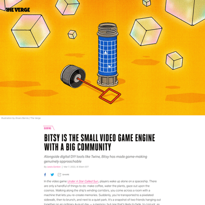 Bitsy is the small video game engine with a big community