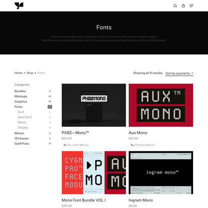 Fonts - Supply.Family - Curated marketplace for creatives