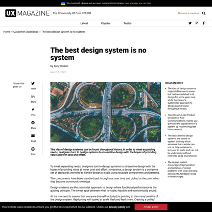 The best design system is no system