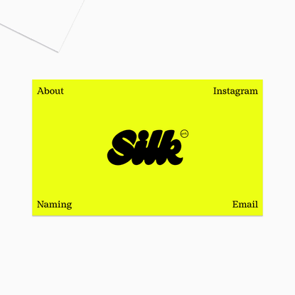 Silk Studio | Silk is a brand design studio in LA and Philadelphia