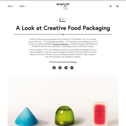 A Look at Creative Food Packaging