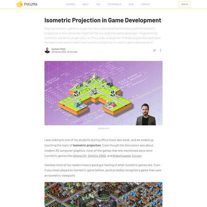 Isometric Projection in Game Development