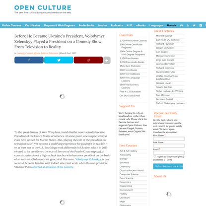 Open Culture - The Best Free Cultural and Educational Media on the Web.