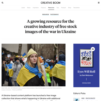 A growing resource for the creative industry of free stock images of the war in Ukraine