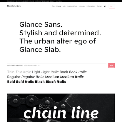 Glance Sans — The stylish Sans Serif. By Identity Letters