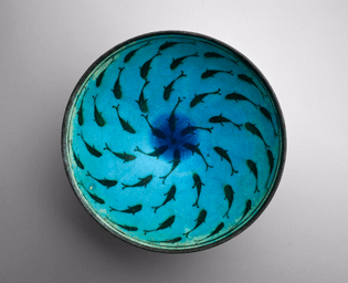 Bowl with Fish, Iran, probably Kashan (late 13th–mid-14th century AD). Image Credit: Museum of Fine Arts, Houston.