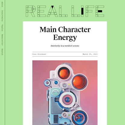 Main Character Energy — Real Life