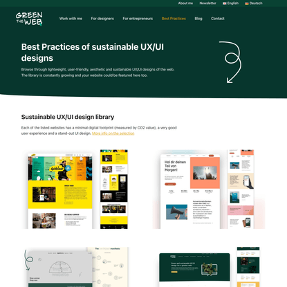 Sustainable UX/UI Design Best Practices - Green the web
