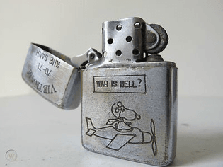 vietnam war snoopy zippos