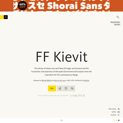 FF Kievit Font