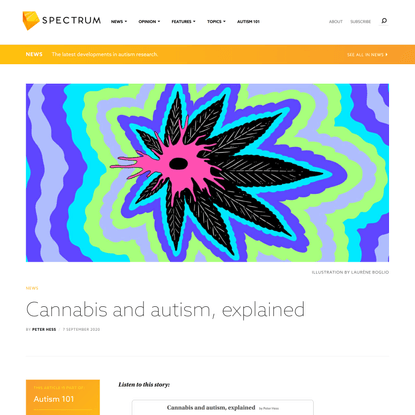 Cannabis and autism, explained | Spectrum | Autism Research News