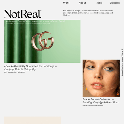 Not Real – Creative Studio