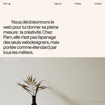 Agence web Toulouse, Pam — Création de site internet et stratégie
