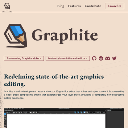 Graphite | Redefining state-of-the-art graphics editing.