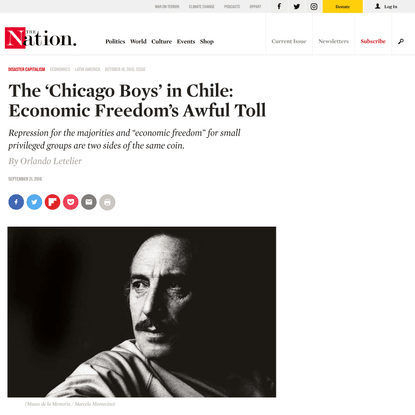 The ‘Chicago Boys’ in Chile: Economic Freedom’s Awful Toll
