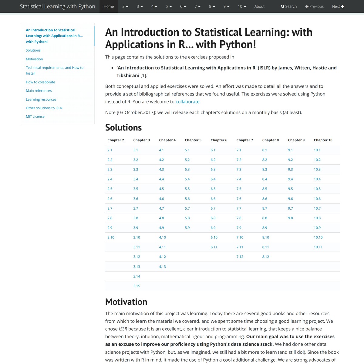 Introduction To Statistical Learning With Python Examples Flowingdata