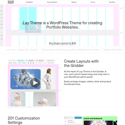 Lay Theme - The Designer's Portfolio Theme 😱
