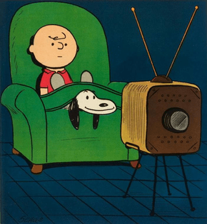 Charles Schulz, cover illustration for Peanuts #1 (1958)