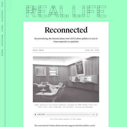 Reconnected — Real Life