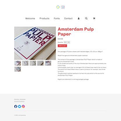 Amsterdam Pulp Paper | novotyposhop