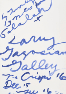 Cy Twombly - Three Notes from Salalah Poster, 2008