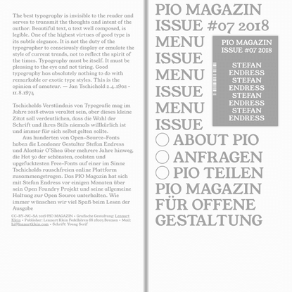PIO Magazin für offene Gestaltung