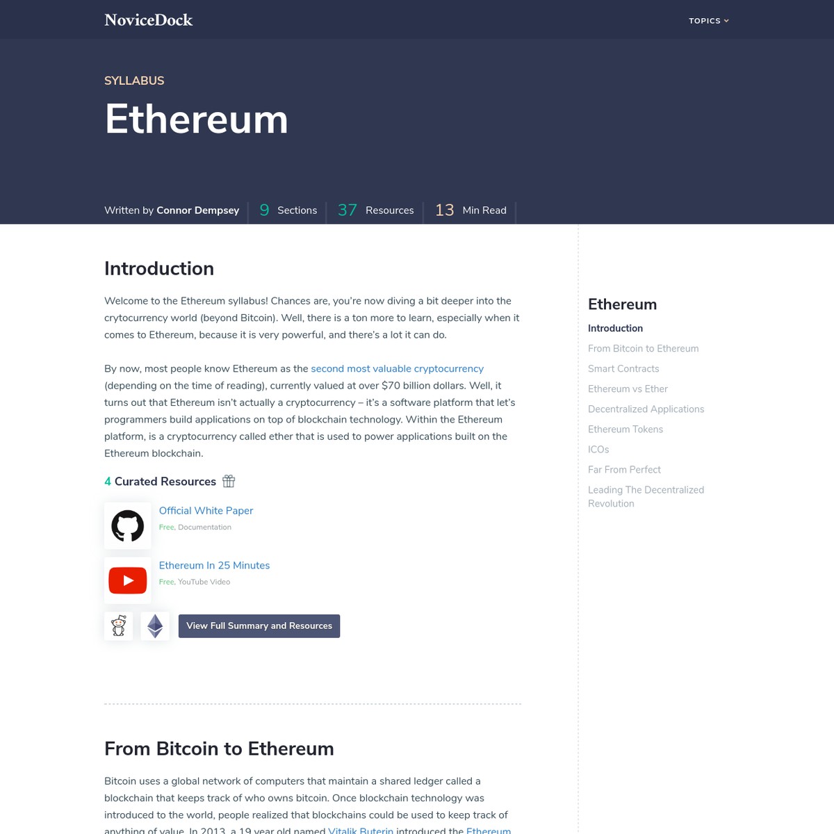 ethereum syllabus