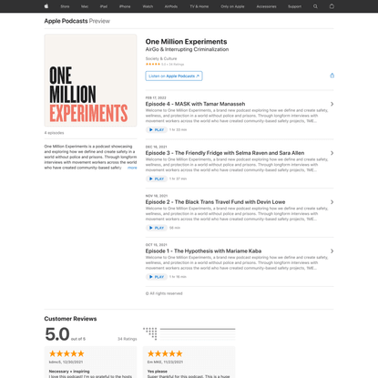 ‎One Million Experiments on Apple Podcasts