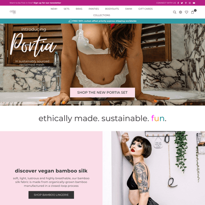 ColieCo - Ethically handmade, sustainable lingerie