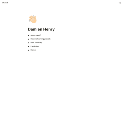 Damien Henry Personal Website