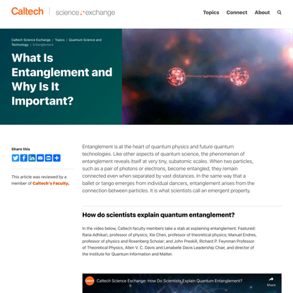 What Is Entanglement and Why Is It Important?