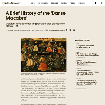 A Brief History of the ‘Danse Macabre’