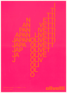 Walter Ballmer poster for Olivetti (1975)