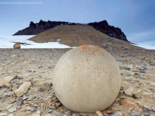 Champ Island, Stone spheres. Franz Josef Land.