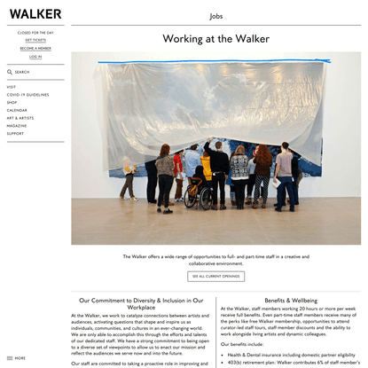Jobs at the Walker Art Center